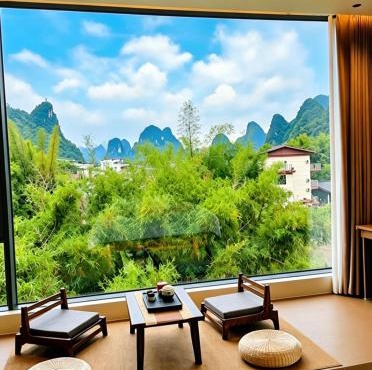 Yangshuo Qinglan Zhuyuan Hotel-Yangshuo Railway Station Free Pick Up