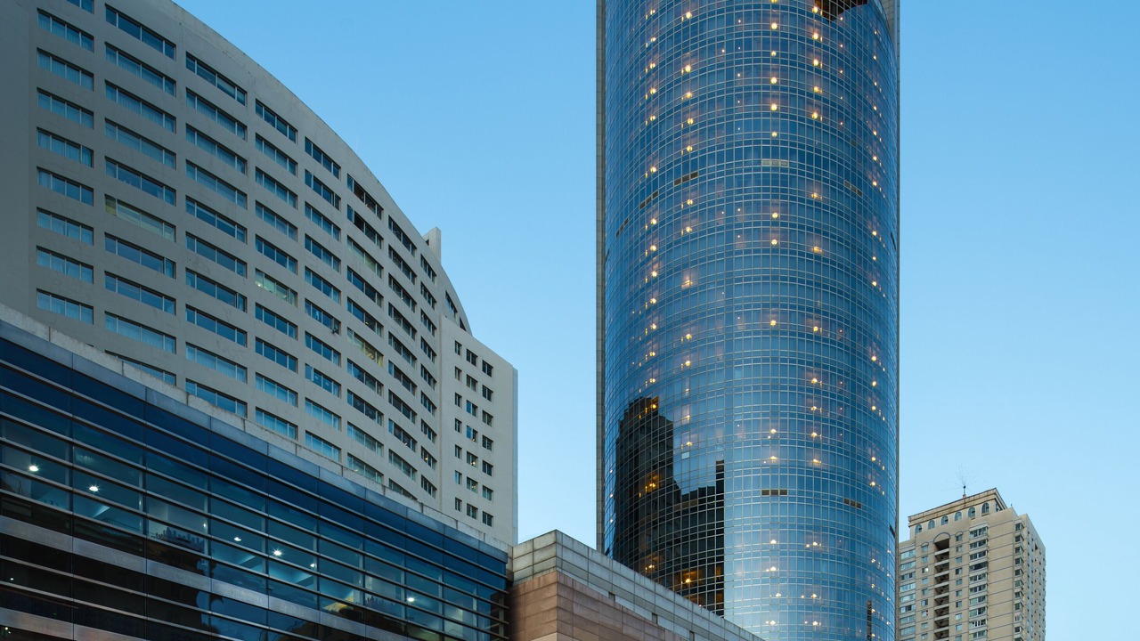 Photo of Buildings in Dalian City Center