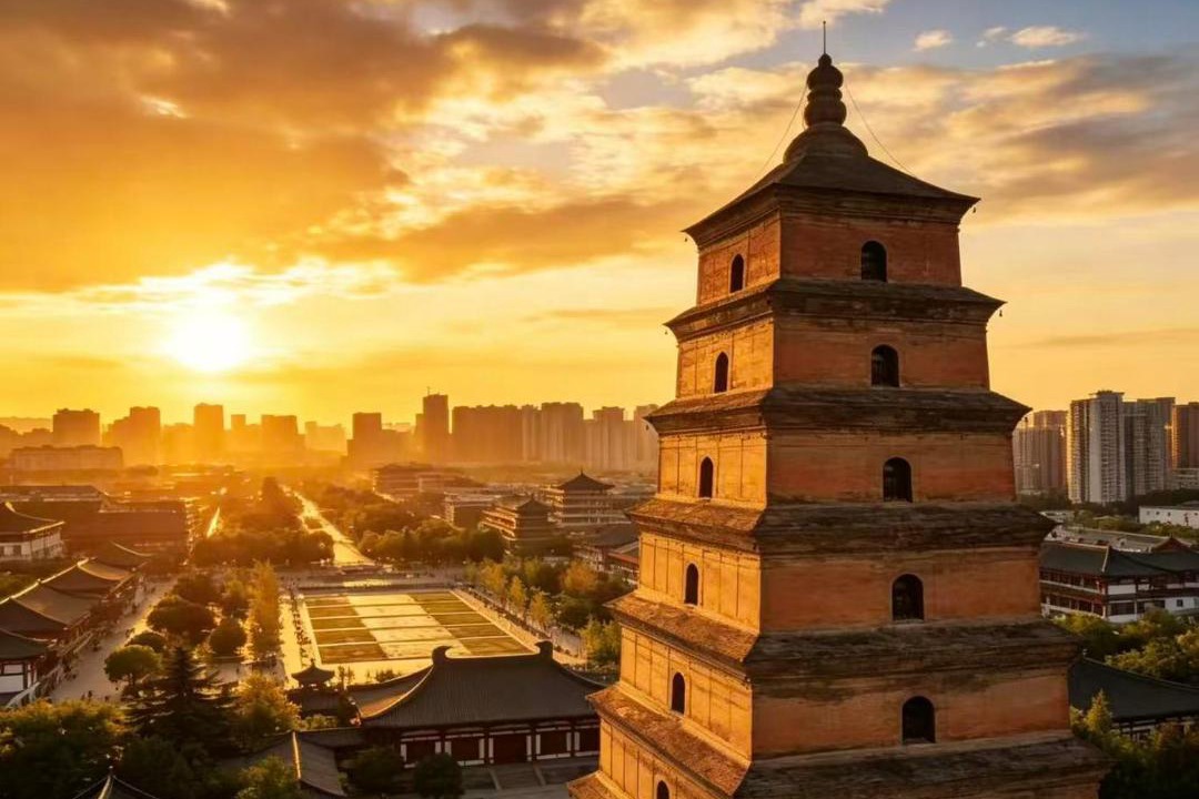 Photo of Buildings in Xi’an City Center
