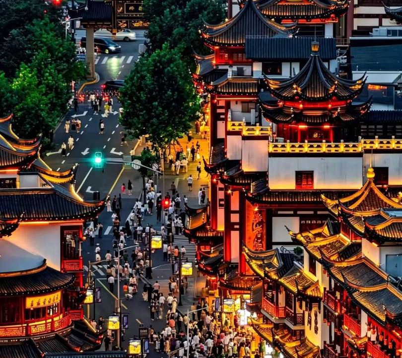 Photo of Buildings in Downtown Shanghai