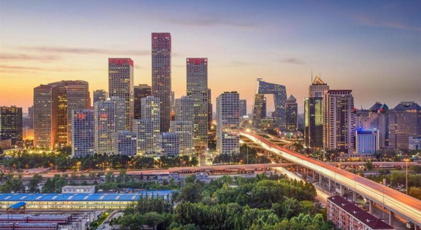 Photo of Buildings in Downtown Beijing