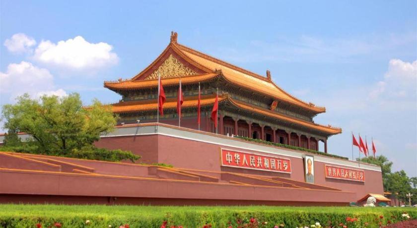 Photo of Buildings in Downtown Beijing
