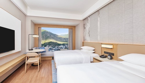 Deluxe Room, 2 Double Beds, City View