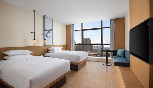 Premium Room, 2 Double Beds (View)