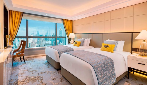 Deluxe Room, 2 Double Beds, City View