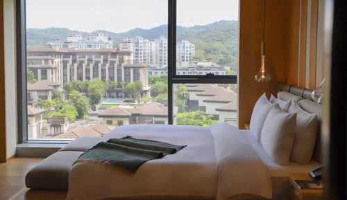 Deluxe Room, 1 King Bed, Bathtub, Mountain View