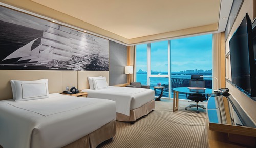 Premium Room, 2 Double Beds, Lake View (Jinji)