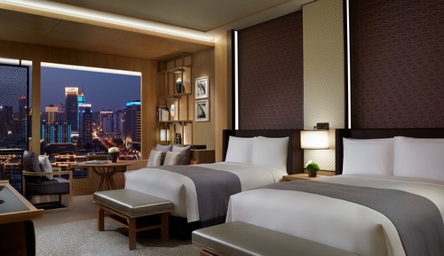 Room, 2 Double Beds, City View