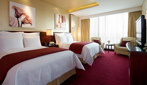 Business Room, 2 Double Beds, City View