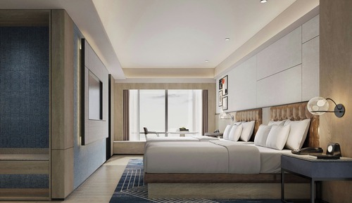 Executive Room, 2 Double Beds, City View