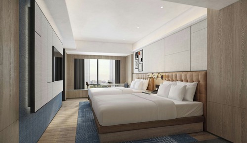 Superior Room, 2 Double Beds, City View