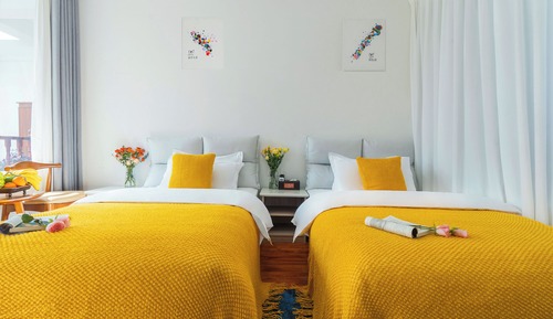 Economy Twin Room, Courtyard View