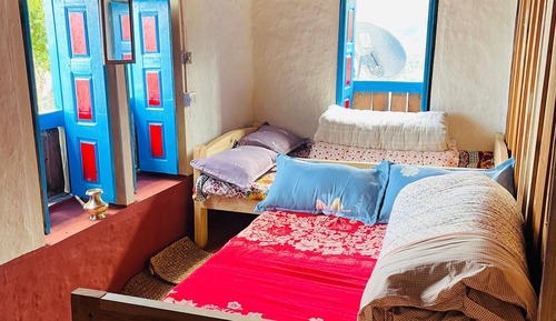 Basic Double Room, Patio, Mountain View