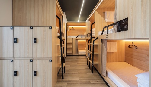 Bed in 6-Bed Male Dormitory Room