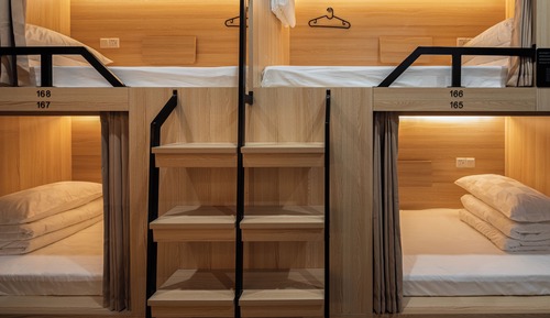 Bed in 4-Bed Male Dormitory Room