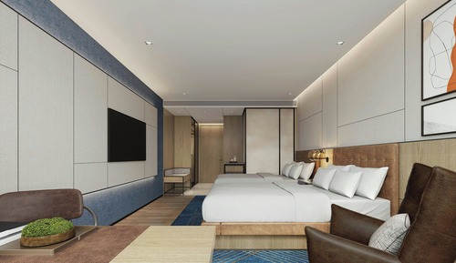 Room, 2 Double Beds (CBD View)