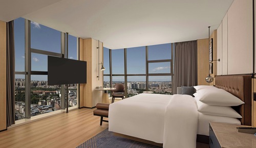 Room, 1 King Bed, Smoking, City View