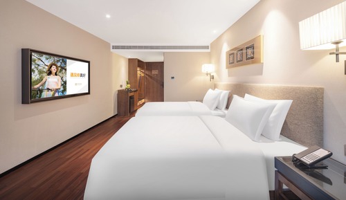 Elegant Twin-Bed Room
