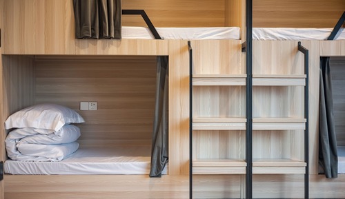 Bed in 8-Bed Male Dormitory Room
