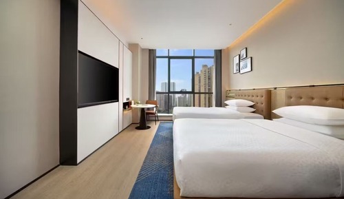 Room, 2 Double Beds, Lake View