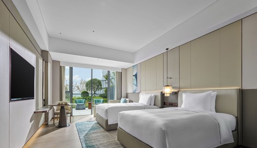 Deluxe Room, 2 Twin Beds with private garden