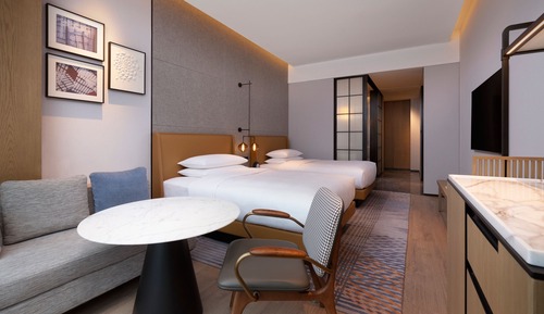 Deluxe Room, 2 Double Beds, City View