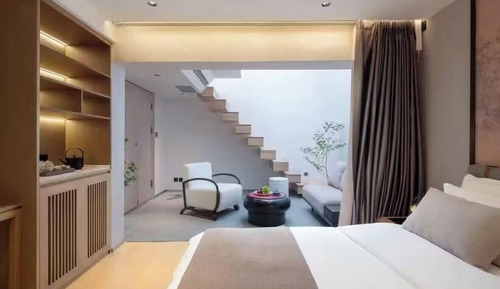 Private Garden Terrace Loft Family Suite with Two King Beds