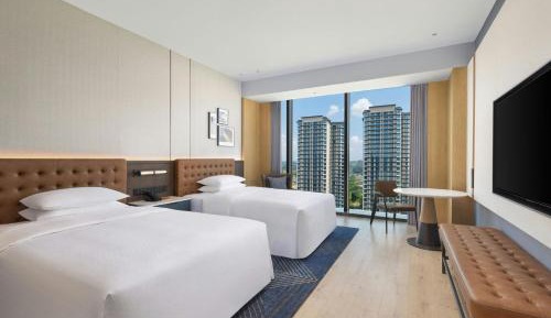 Standard Double Room with Two Double Beds and City View