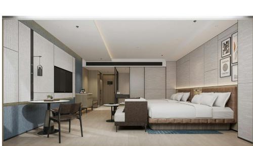 Comfort Double Room with Two Double Beds and Limited View