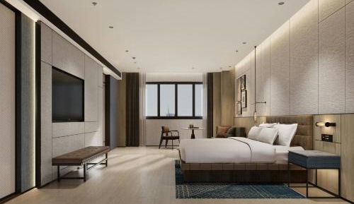 Superior Double Room with Two Double Beds and City View