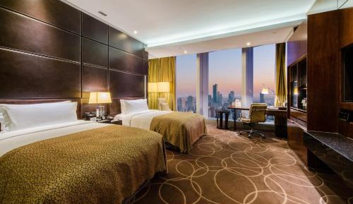 Classic Double Room with Two Double Beds and City View