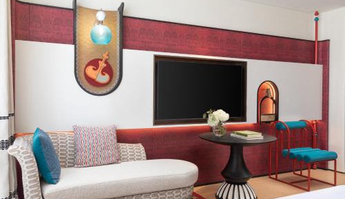 Premium Double Room with Two Double Beds and Mountain View
