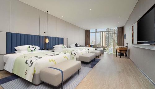 Family Room with Two Single Beds and Sofa Bed