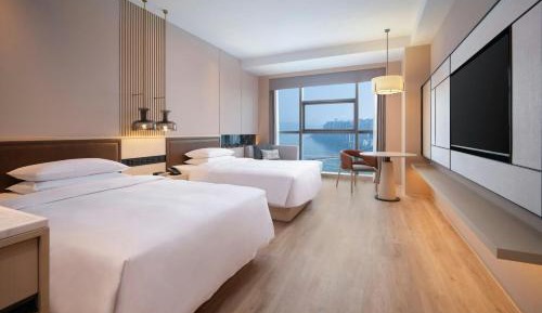 Double Room with Two Double Beds and River View
