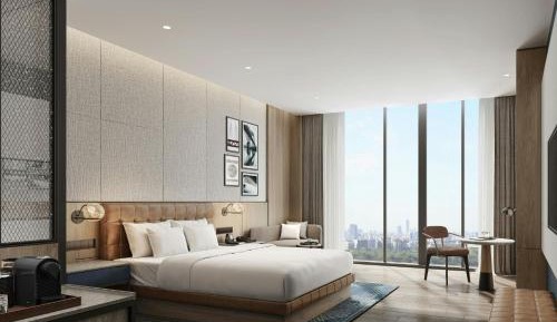 Elegant King Room with City View