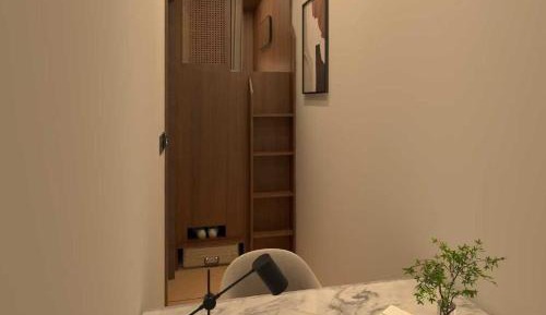 Single Bed in Male Dormitory Room with Shared Bathroom