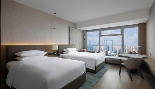 Premium Double Room with Two Double Beds and City View