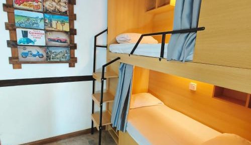 Bed in 6-Bed Male Dormitory Room