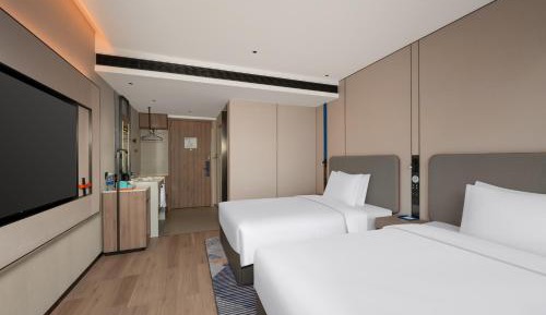 Standard Double Room with Two Double Beds and Minifridge