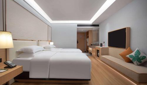 Deluxe Room with Two Single Beds and City View 