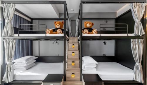 Bed in 4-Bed Male Dormitory Room