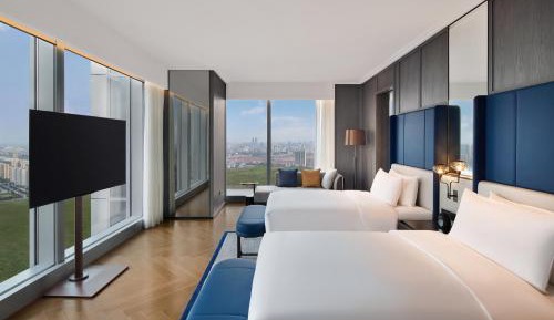 Premium Corner Room with Two Double Beds