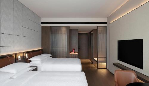 Deluxe, Guest room, 2 Twin/Single Bed(s), City view