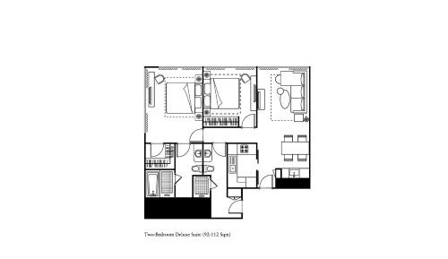 2 Bedroom Deluxe Suite - Luggage Delivery Service