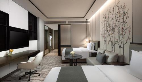 Standard Double Room with Two Double Beds and Courtyard View